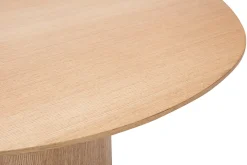 Fashion Miliboo Mesa de centro de diseño de madera clara 100 cm HOLLEN