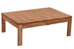 Outlet Miliboo Mesa de centro de jardín de madera maciza 90 cm SALVADOR
