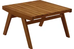 Fashion Miliboo Mesa de centro de jardín de madera maciza TIDAK