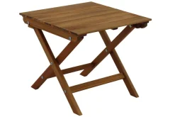 Shop Miliboo Mesa de centro de jardín plegable de madera maciza 40 x 40 cm ITZA