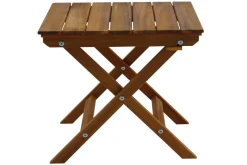 Shop Miliboo Mesa de centro de jardín plegable de madera maciza 40 x 40 cm ITZA