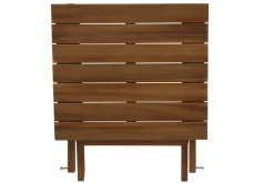 Shop Miliboo Mesa de centro de jardín plegable de madera maciza 40 x 40 cm ITZA