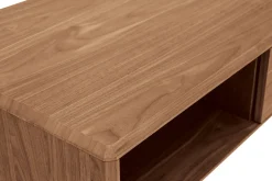 Best Miliboo Mesa de centro de nogal con almacenaje 100 cm SUVA