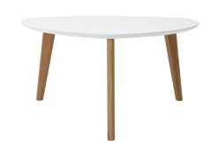 Shop Miliboo Mesa de centro diseño blanco L80 cm EKKA