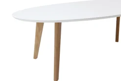 Hot Miliboo Mesa de centro diseño blanco L120 cm EKKA