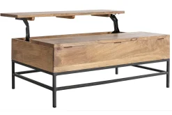 Sale Miliboo Mesa de centro elevable industrial mango y metal L110 cm YPSTER