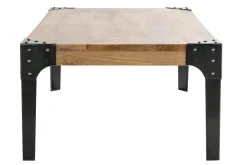 Flash Sale Miliboo Mesa de centro en mango y metal negro L100 cm MADISON