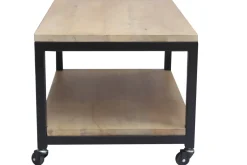 Cheap Miliboo Mesa de centro industrial madera y metal FACTORY