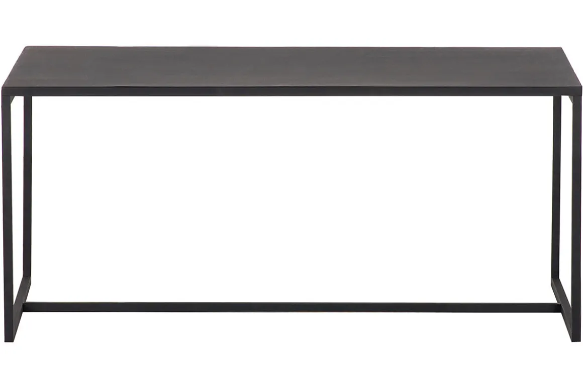 New Miliboo Mesa de centro industrial metal negro KARL