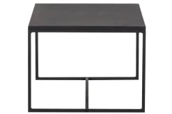 New Miliboo Mesa de centro industrial metal negro KARL