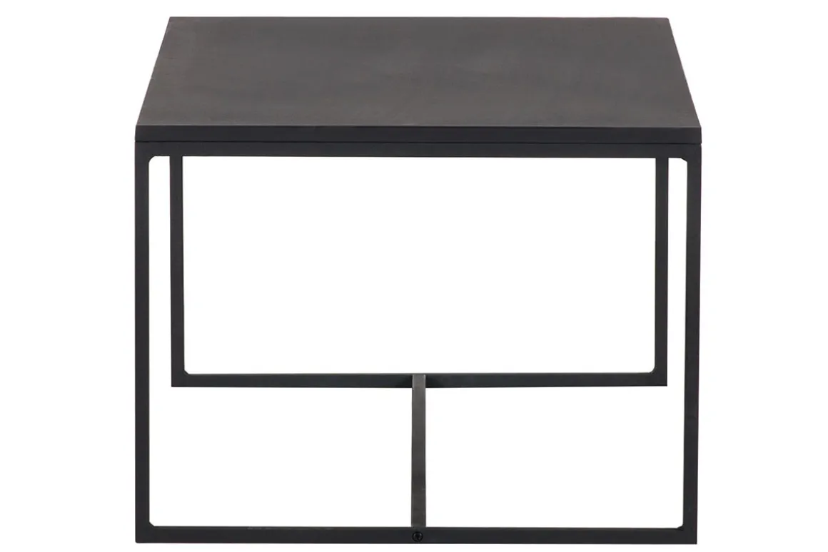 New Miliboo Mesa de centro industrial metal negro KARL