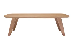 Best Sale Miliboo Mesa de centro nórdica de fresno 120 cm FIFTIES