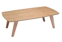 Best Sale Miliboo Mesa de centro nórdica de fresno 120 cm FIFTIES