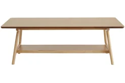 Sale Miliboo Mesa de centro nórdica rectangular con acabado en roble 120 cm BAKAR