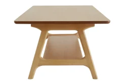 Sale Miliboo Mesa de centro nórdica rectangular con acabado en roble 120 cm BAKAR