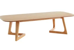 Best Sale Miliboo Mesa de centro rectangular nórdica de madera clara 150 cm JUKE