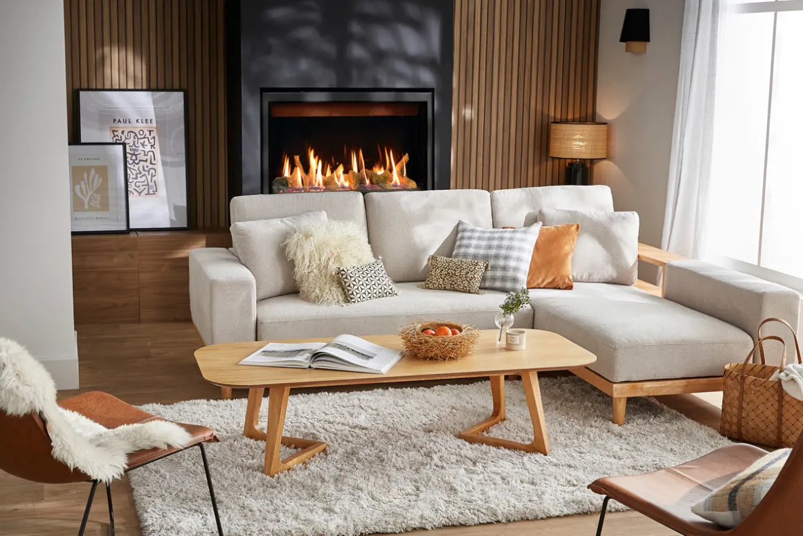 Best Sale Miliboo Mesa de centro rectangular nórdica de madera clara 150 cm JUKE