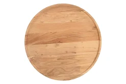 Cheap Miliboo Mesa de centro redonda de madera maciza 80 cm de diámetro MATERA