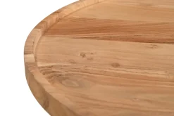 Cheap Miliboo Mesa de centro redonda de madera maciza 80 cm de diámetro MATERA