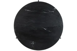 Shop Miliboo Mesa de centro redonda de mármol negro 90 cm diám. BUMCELLO
