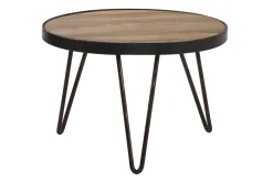Hot Miliboo Mesa de centro redonda diseño industrial 50x35cm ATELIER