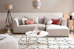 Flash Sale Miliboo Mesa de centro redonda en mármol blanco SILLON