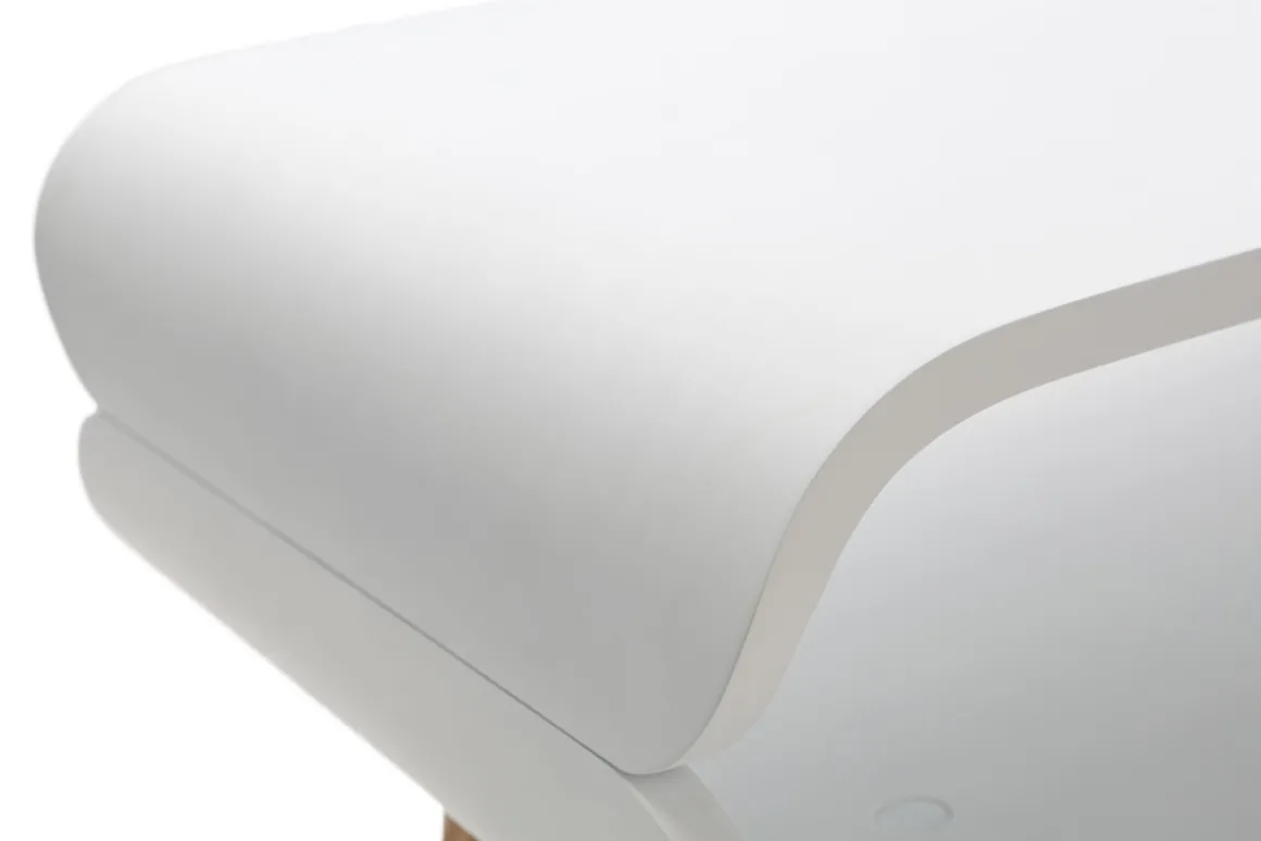 Best Sale Miliboo Mesa de centro vintage blanca TAKLA