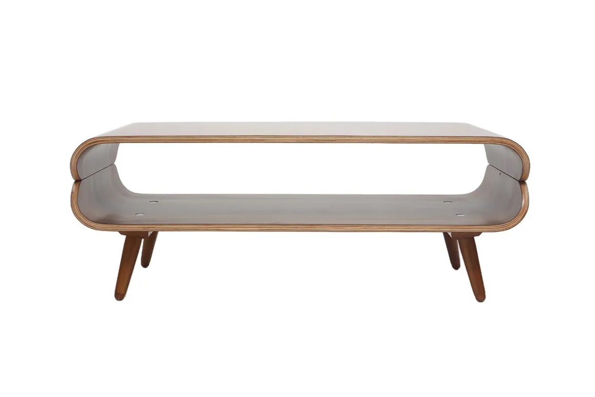 Best Sale Miliboo Mesa de centro vintage nogal TAKLA