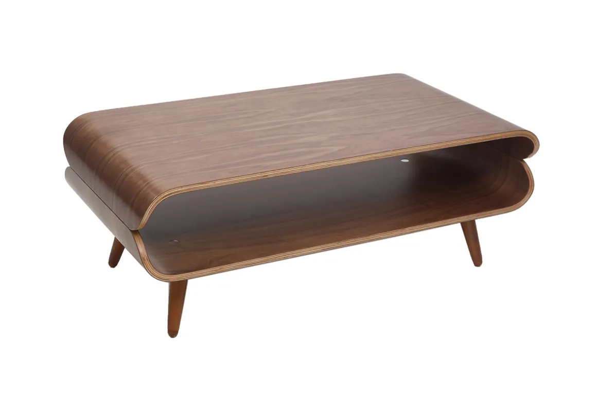Best Sale Miliboo Mesa de centro vintage nogal TAKLA