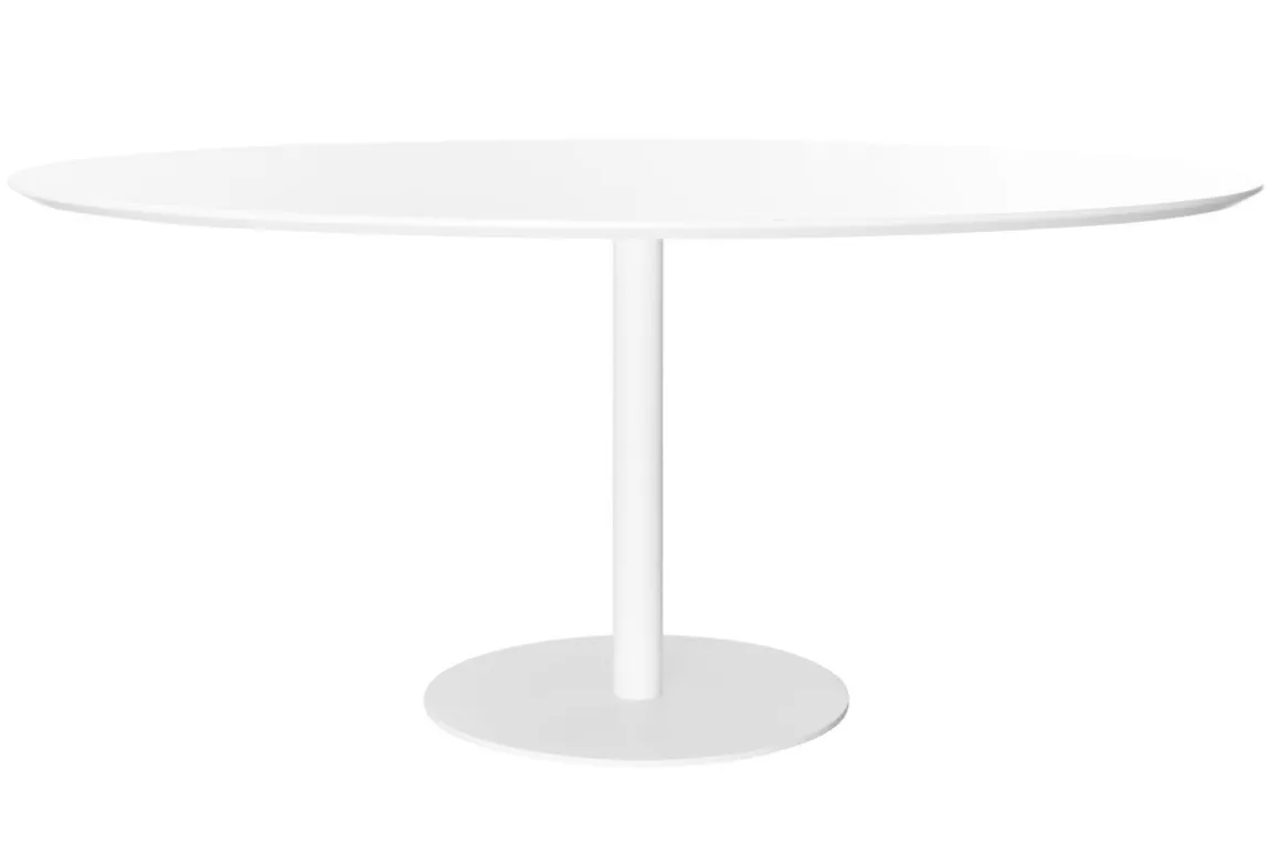 Shop Miliboo Mesa de comedor diseño blanco L170 HALIA