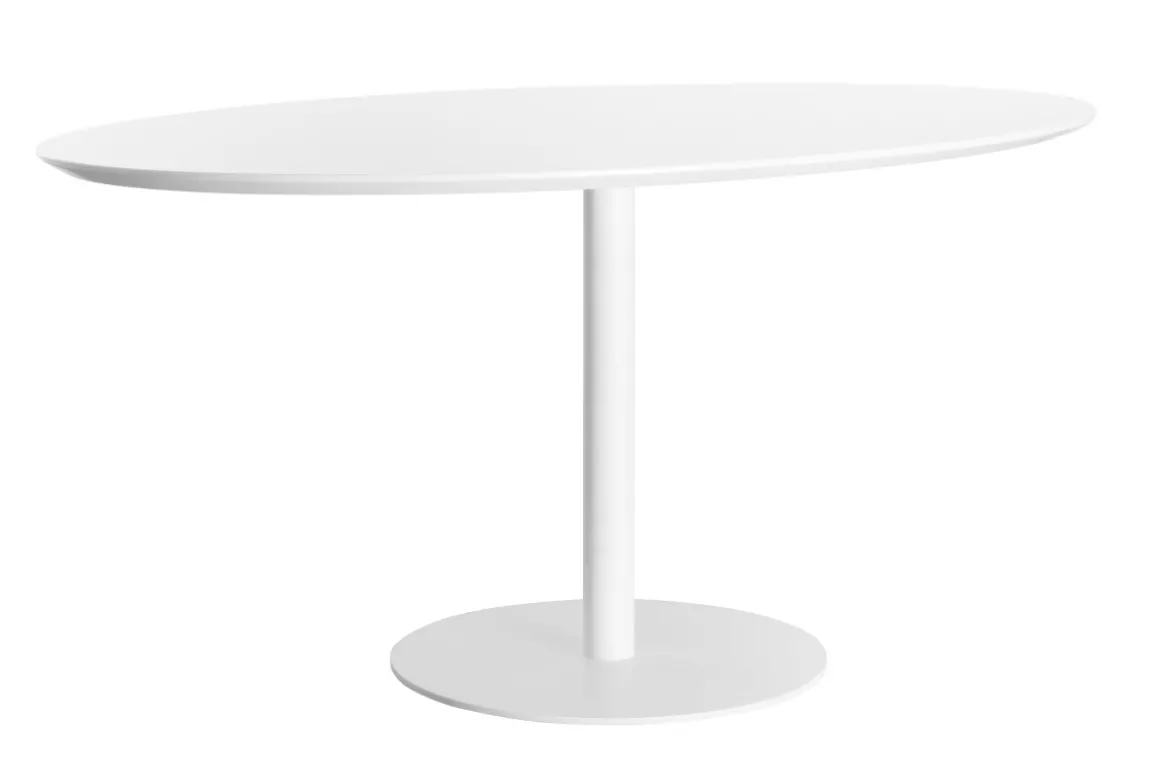 Shop Miliboo Mesa de comedor diseño blanco L170 HALIA