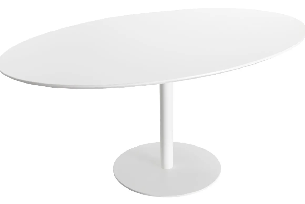 Shop Miliboo Mesa de comedor diseño blanco L170 HALIA
