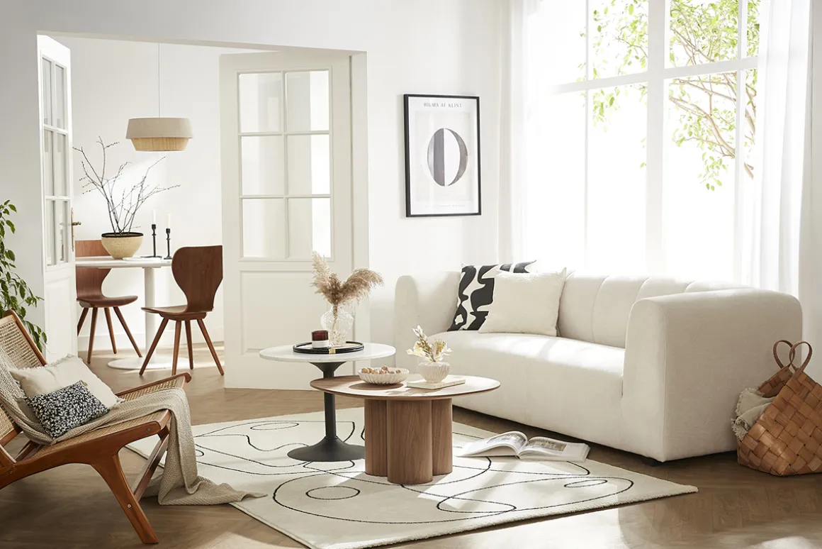 Shop Miliboo Mesa de comedor diseño blanco L170 HALIA