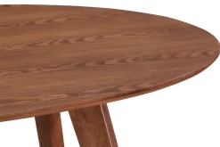 Discount Miliboo Mesa de comedor diseño escandinavo oval nogal L160 MARIK