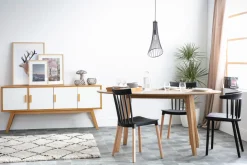 Sale Miliboo Mesa de comedor diseño escandinavo oval roble L160 MARIK