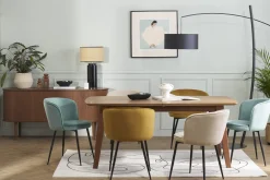 Cheap Miliboo Mesa de comedor diseño extensible nogal L180-230 FIFTIES
