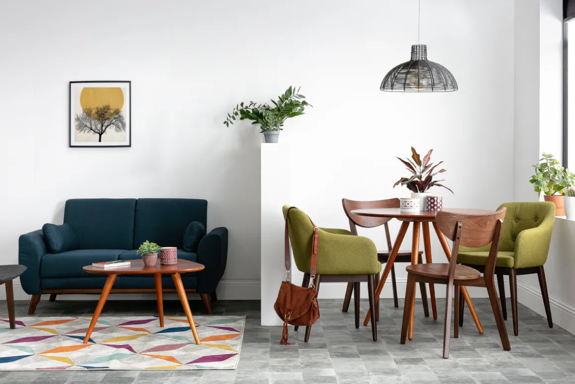 Shop Miliboo Mesa de comedor diseño redondo nogal D90 ARTIK