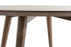 Flash Sale Miliboo Mesa de comedor diseño redondo nogal D120 LIVIA