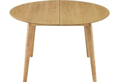 Flash Sale Miliboo Mesa de comedor diseño redonda extensible roble L120-150 LEENA