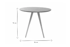 Cheap Miliboo Mesa de comedor diseño redondo fresno D90 ARTIK