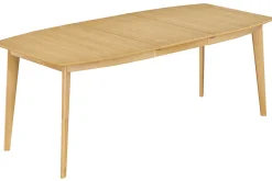 Store Miliboo Mesa de comedor extensible nórdica en madera clara L150-200 LEENA