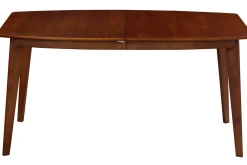 Shop Miliboo Mesa de comedor extensible nórdica nogal L150-200 LEENA