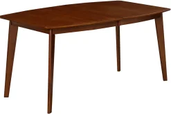 Shop Miliboo Mesa de comedor extensible nórdica nogal L150-200 LEENA