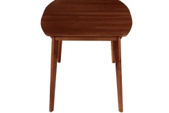 Shop Miliboo Mesa de comedor extensible nórdica nogal L150-200 LEENA