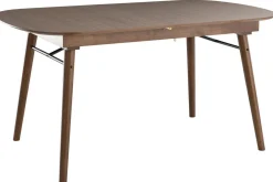 Clearance Miliboo Mesa de comedor extensible nogal L150-180 cm SHELDON
