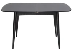 Cheap Miliboo Mesa de comedor extensible madera negra L130-160 cm NORDECO