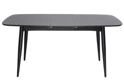 Cheap Miliboo Mesa de comedor extensible madera negra L130-160 cm NORDECO