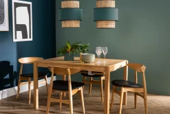 Discount Miliboo Mesa de comedor extensible acabado roble L125-238 cm AGALI