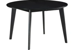 Cheap Miliboo Mesa de comedor extensible redonda negra L120-150 cm LEENA