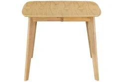 Outlet Miliboo Mesa de comedor extensible nórdica en madera clara L90-130 LEENA